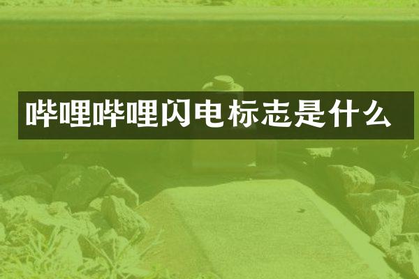 哔哩哔哩闪电标志是什么