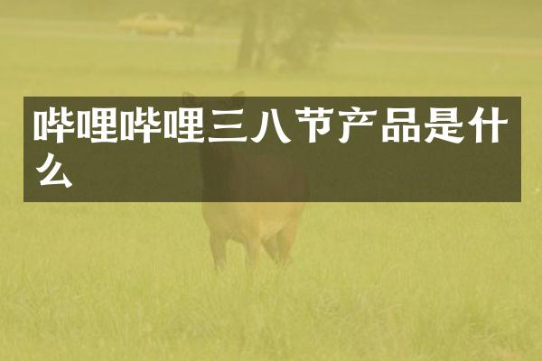 哔哩哔哩三八节产品是什么