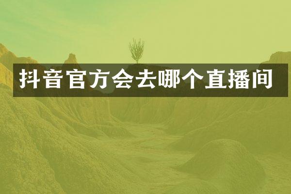 抖音官方会去哪个直播间