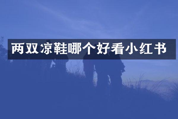 两双凉鞋哪个好看小红书