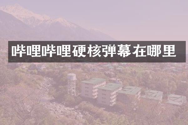 哔哩哔哩硬核弹幕在哪里