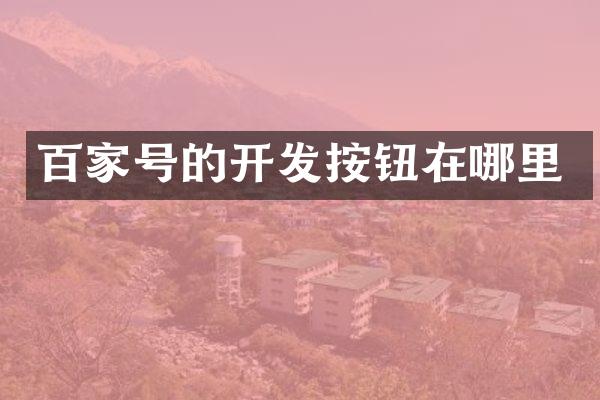 百家号的开发按钮在哪里