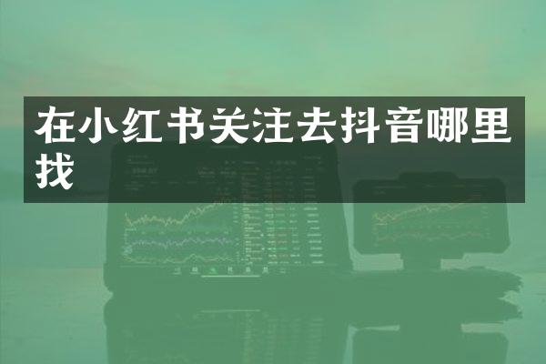 在小红书关注去抖音哪里找