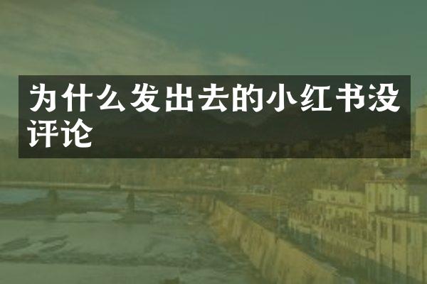 为什么发出去的小红书没评论