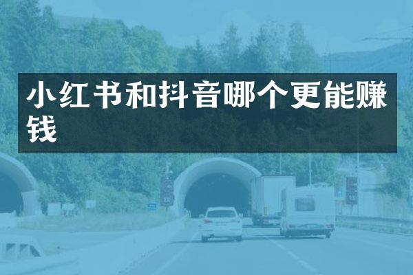小红书和抖音哪个更能赚钱