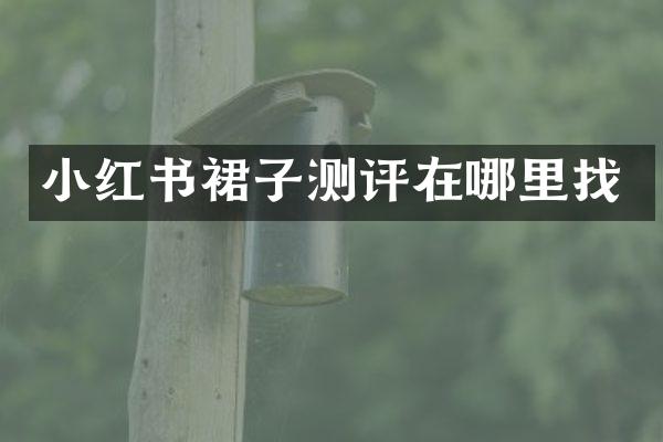 小红书裙子测评在哪里找