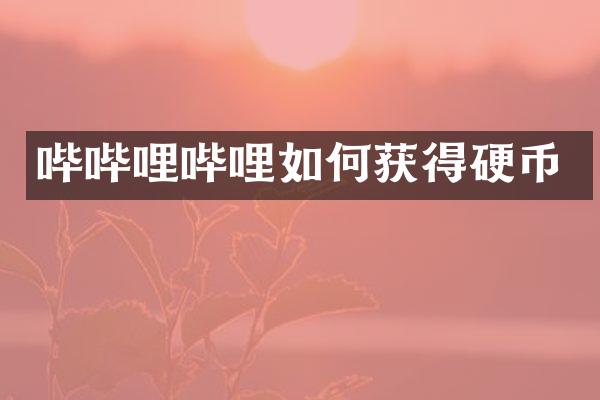 哔哔哩哔哩如何获得硬币