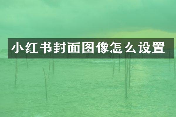 小红书封面图像怎么设置