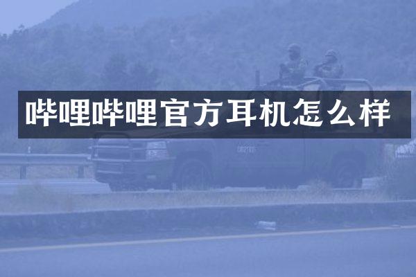 哔哩哔哩官方耳机怎么样