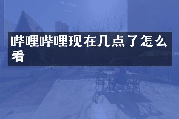 哔哩哔哩现在几点了怎么看