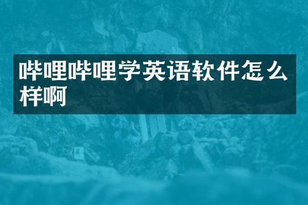 哔哩哔哩学英语软件怎么样啊