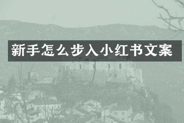 新手怎么步入小红书文案