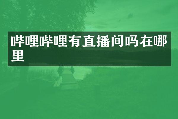 哔哩哔哩有直播间吗在哪里