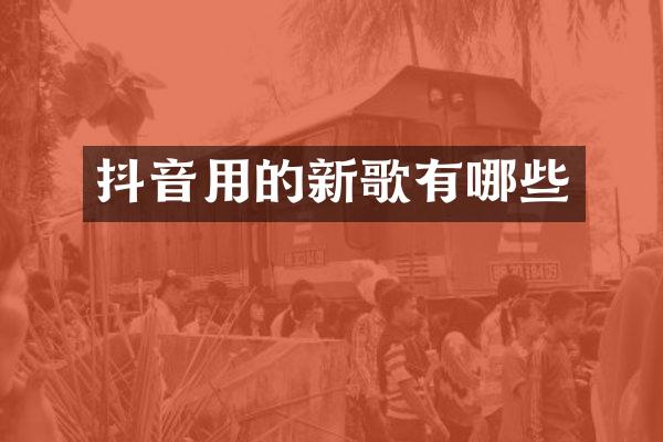 抖音用的新歌有哪些