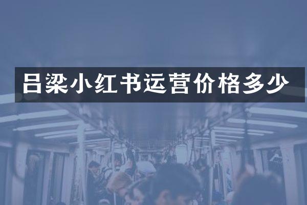 吕梁小红书运营价格多少