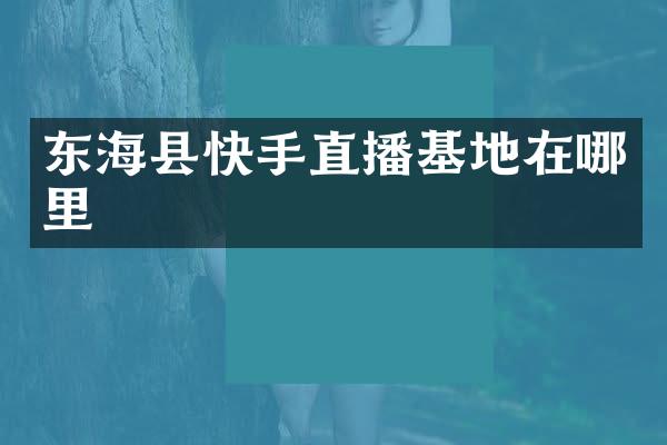 东海县快手直播基地在哪里