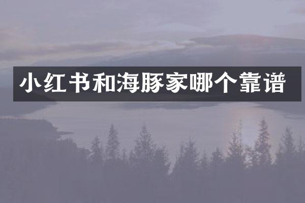 小红书和海豚家哪个靠谱