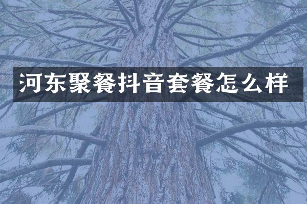 河东聚餐抖音套餐怎么样