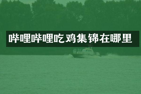 哔哩哔哩吃鸡集锦在哪里