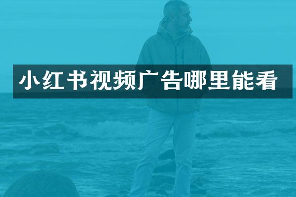 小红书视频广告哪里能看