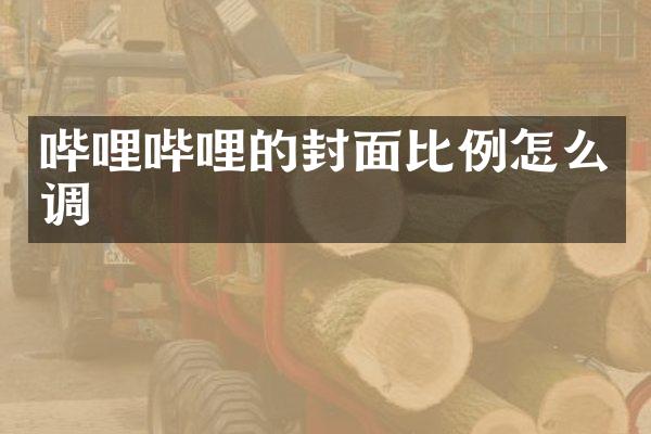 哔哩哔哩的封面比例怎么调
