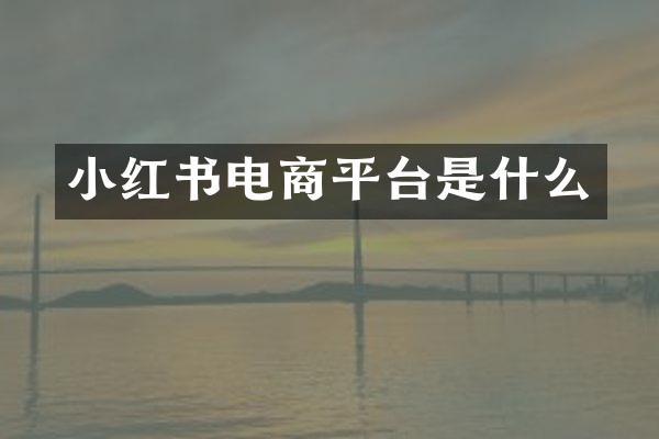 小红书电商平台是什么