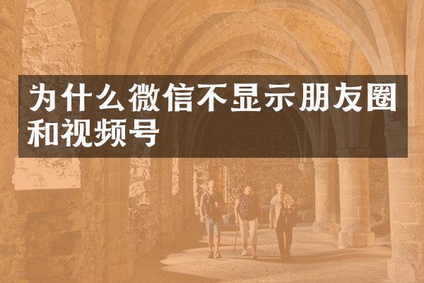 为什么微信不显示朋友圈和视频号
