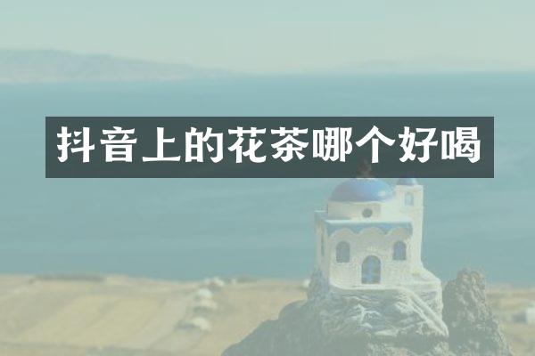 抖音上的花茶哪个好喝