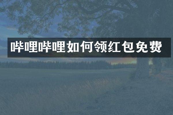 哔哩哔哩如何领红包免费