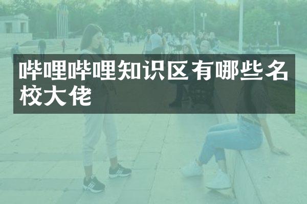 哔哩哔哩知识区有哪些名校大佬