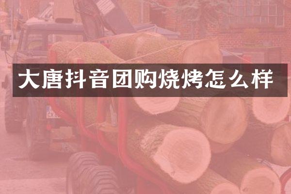 大唐抖音团购烧烤怎么样
