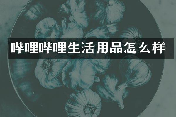 哔哩哔哩生活用品怎么样