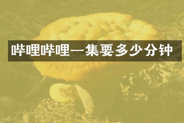 哔哩哔哩一集要多少分钟
