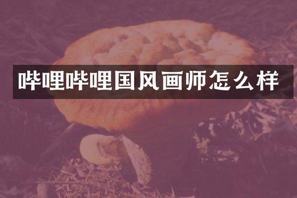 哔哩哔哩国风画师怎么样