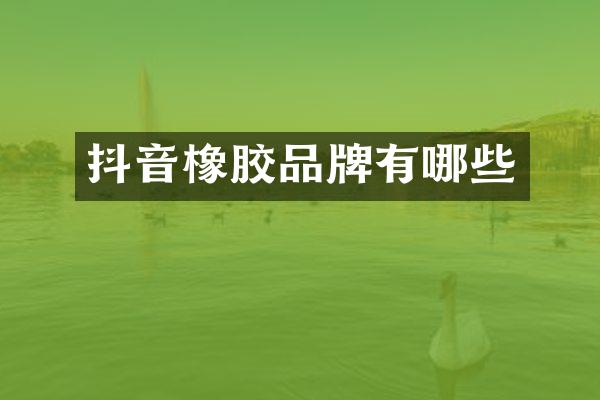 抖音橡胶品牌有哪些
