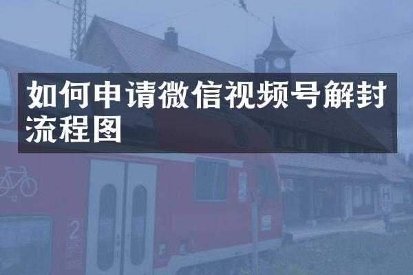 如何申请微信视频号解封流程图