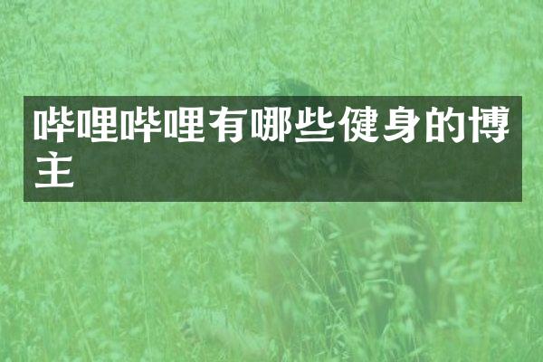 哔哩哔哩有哪些健身的博主