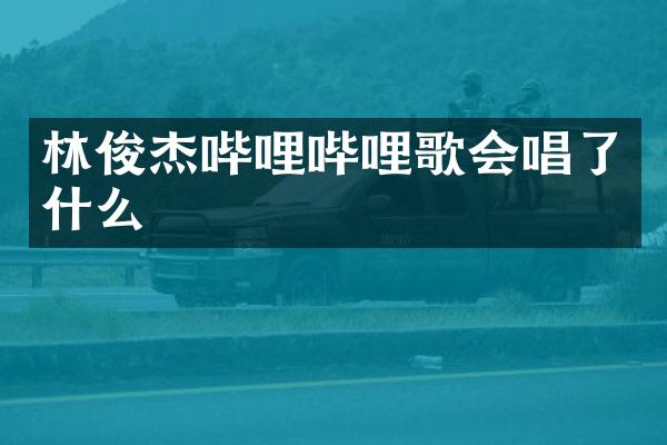林俊杰哔哩哔哩歌会唱了什么