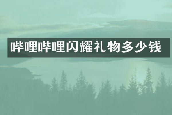 哔哩哔哩闪耀礼物多少钱