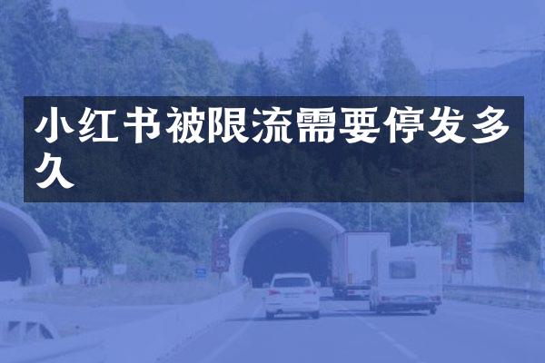 小红书被限流需要停发多久