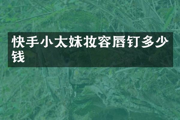 快手小太妹妆容唇钉多少钱