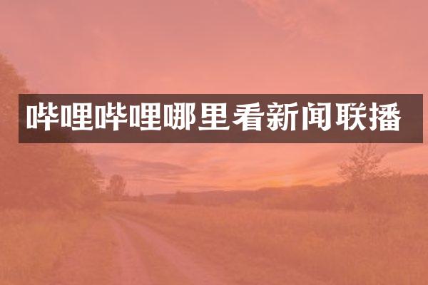 哔哩哔哩哪里看新闻联播