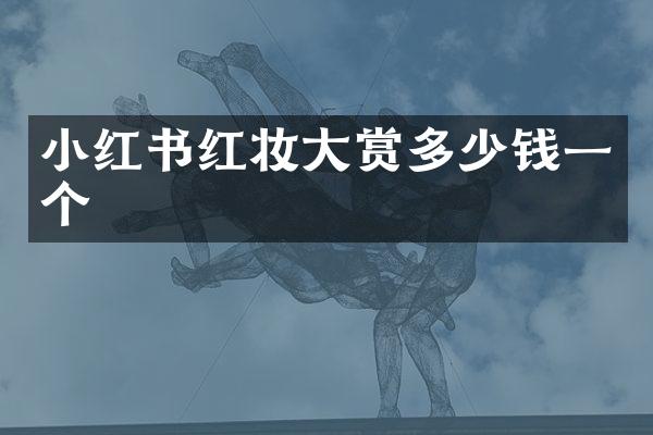 小红书红妆大赏多少钱一个