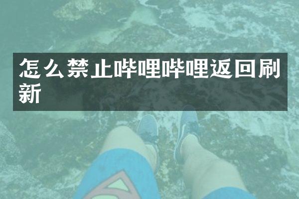 怎么禁止哔哩哔哩返回刷新