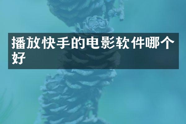播放快手的电影软件哪个好