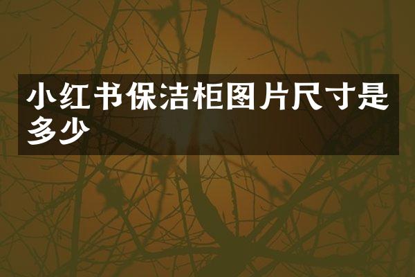 小红书保洁柜图片尺寸是多少