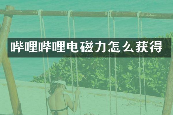 哔哩哔哩电磁力怎么获得