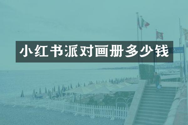 小红书派对画册多少钱