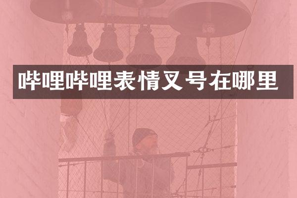 哔哩哔哩表情叉号在哪里