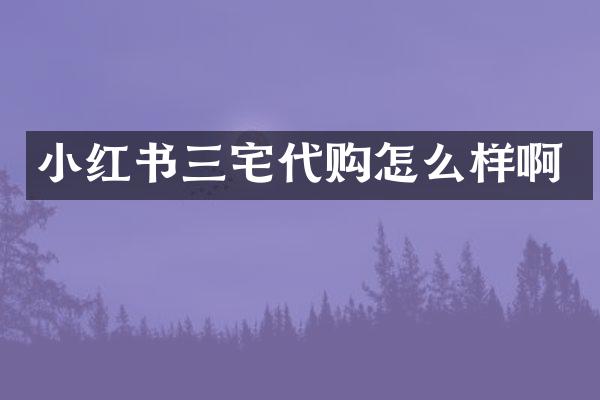 小红书三宅代购怎么样啊